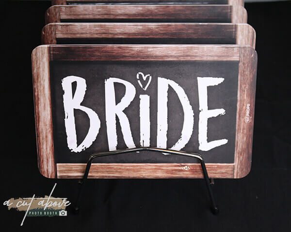 Bride Blackboard Prop