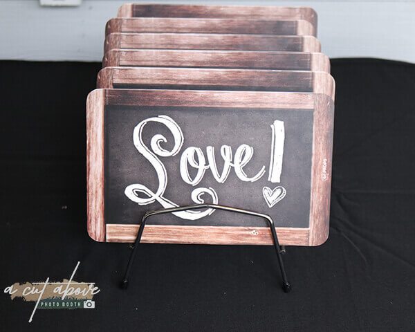 Love! Blackboard Photo Booth Prop