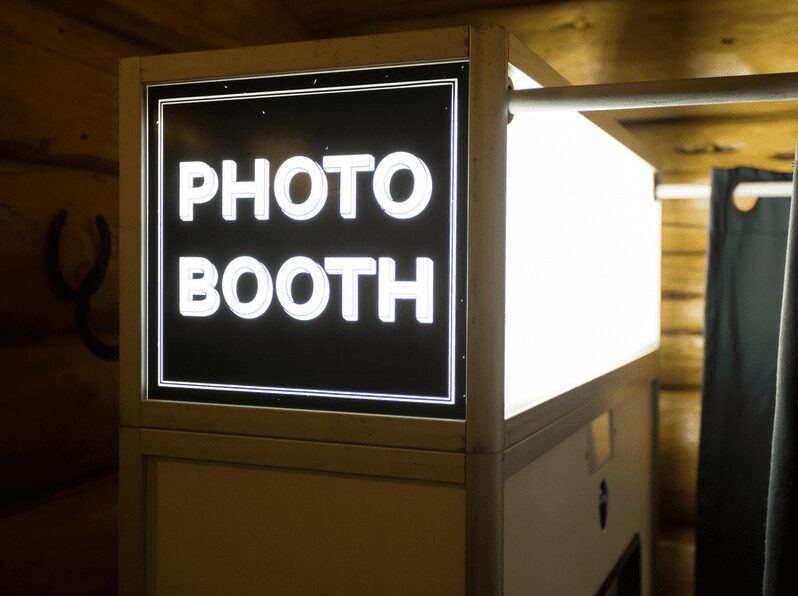 Photo booth Entrance Sign