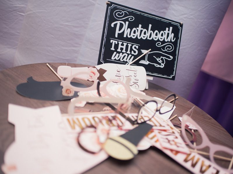 Photo booth signs and props